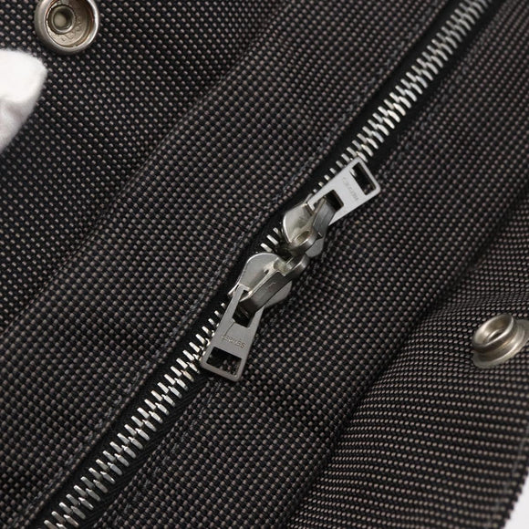 HERMES Her Line MM Hand Bag Canvas Gray Auth hk3127