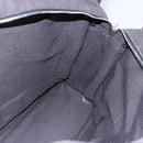 HERMES Her Line MM Hand Bag Canvas Gray Auth hk3127-16