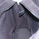 HERMES Her Line MM Hand Bag Canvas Gray Auth hk3127-17