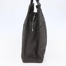 HERMES Her Line MM Hand Bag Canvas Gray Auth hk3127-5