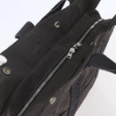 HERMES Her Line MM Hand Bag Canvas Gray Auth hk3127-6