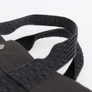 HERMES Her Line MM Hand Bag Canvas Gray Auth hk3127-8