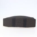 HERMES Her Line MM Hand Bag Canvas Gray Auth hk3127-9