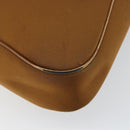 Salvatore Ferragamo Shoulder Bag Nylon Brown Silver Auth hk3129-13