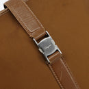 Salvatore Ferragamo Shoulder Bag Nylon Brown Silver Auth hk3129-14