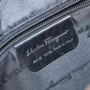 Salvatore Ferragamo Shoulder Bag Nylon Brown Silver Auth hk3129-18