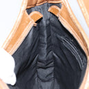 Salvatore Ferragamo Shoulder Bag Nylon Brown Silver Auth hk3129-21