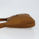 Salvatore Ferragamo Shoulder Bag Nylon Brown Silver Auth hk3129-5