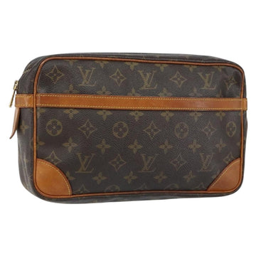LOUIS VUITTON Monogram Compiegne 28 Clutch Bag M51845 LV Auth hk3130