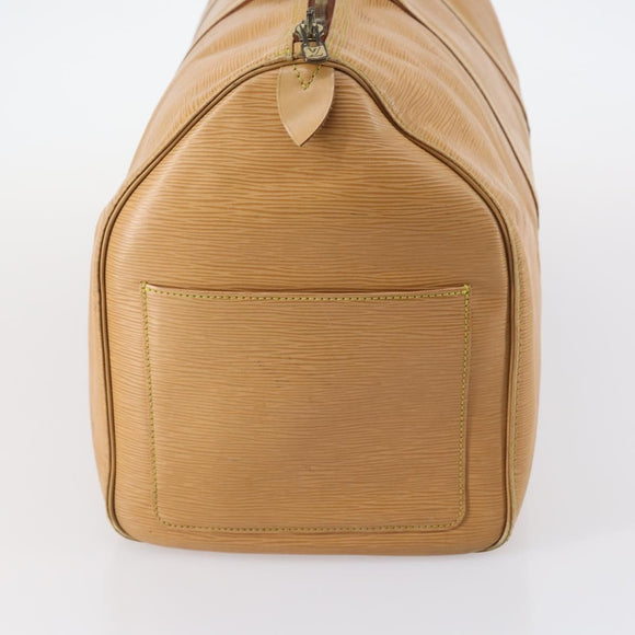 LOUIS VUITTON Epi Keepall 50 Boston Bag Beige M42941 LV Auth hk3136