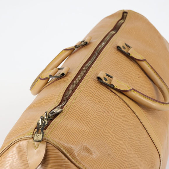 LOUIS VUITTON Epi Keepall 50 Boston Bag Beige M42941 LV Auth hk3136