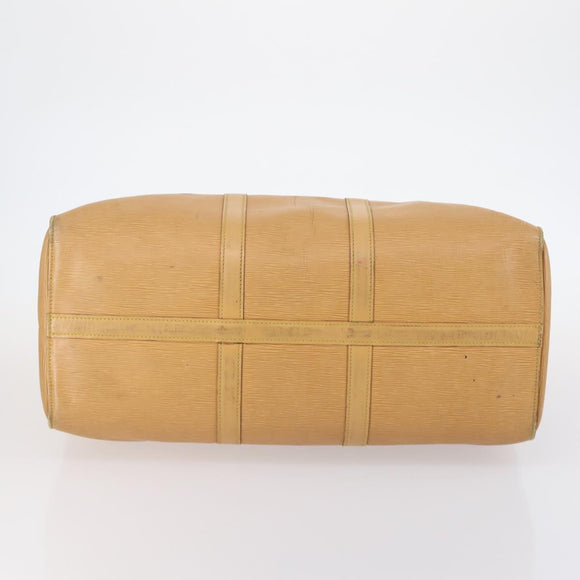 LOUIS VUITTON Epi Keepall 50 Boston Bag Beige M42941 LV Auth hk3136