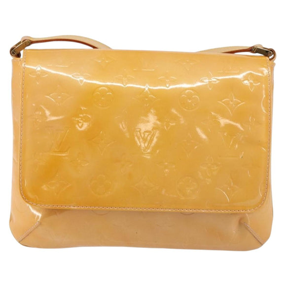 LOUIS VUITTON Monogram Vernis Thompson Street Bag Pink M91070 LV Auth hk3137