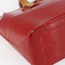LOUIS VUITTON Monogram Vernis Reade PM Hand Bag Red Rouge M91088 LV Auth hk3140-14