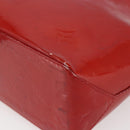 LOUIS VUITTON Monogram Vernis Reade PM Hand Bag Red Rouge M91088 LV Auth hk3140-15