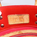 LOUIS VUITTON Monogram Vernis Reade PM Hand Bag Red Rouge M91088 LV Auth hk3140-10