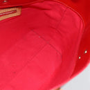 LOUIS VUITTON Monogram Vernis Reade PM Hand Bag Red Rouge M91088 LV Auth hk3140-18
