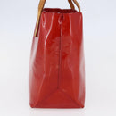LOUIS VUITTON Monogram Vernis Reade PM Hand Bag Red Rouge M91088 LV Auth hk3140-4