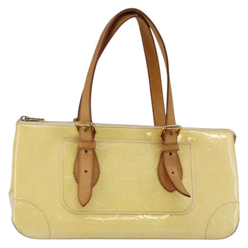 LOUIS VUITTON Monogram Vernis Rosewood Avenue Hand Bag Perle M93508 Auth hk3143