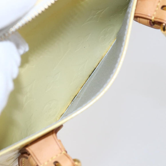 LOUIS VUITTON Monogram Vernis Rosewood Avenue Hand Bag Perle M93508 Auth hk3143