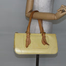 LOUIS VUITTON Monogram Vernis Rosewood Avenue Hand Bag Perle M93508 Auth hk3143-22