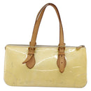 LOUIS VUITTON Monogram Vernis Rosewood Avenue Handtas Perle M93508 Auth hk3143-2