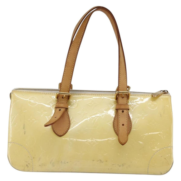 LOUIS VUITTON Monogram Vernis Rosewood Avenue Handtas Perle M93508 Auth hk3143