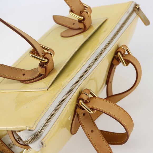 LOUIS VUITTON Monogram Vernis Rosewood Avenue Handtas Perle M93508 Auth hk3143