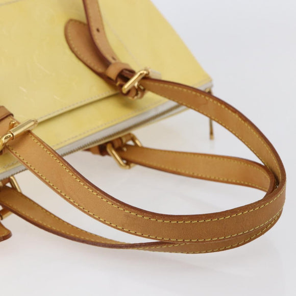 LOUIS VUITTON Monogram Vernis Rosewood Avenue Handtas Perle M93508 Auth hk3143