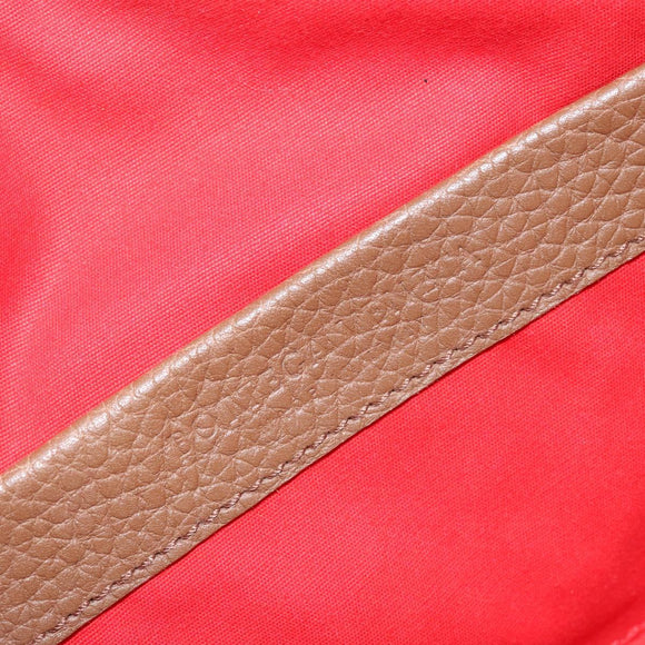 BOTTEGA VENETA INTRECCIATO Hand Bag Canvas Yellow Gold Auth hk3145