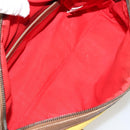 BOTTEGA VENETA INTRECCIATO Hand Bag Canvas Yellow Gold Auth hk3145-11