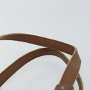 BOTTEGA VENETA INTRECCIATO Hand Bag Canvas Yellow Gold Auth hk3145-8