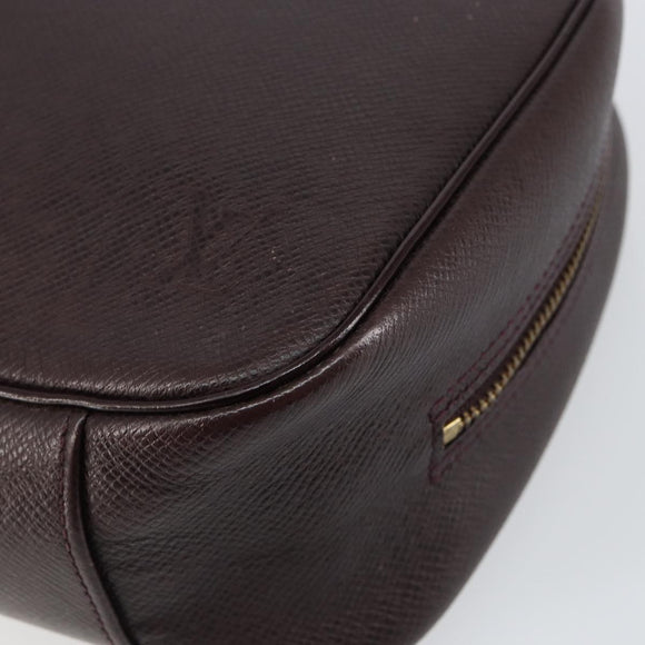 LOUIS VUITTON Taiga Trousse Toilette GM Clutch Bag Acajou M30216 LV Auth hk3146