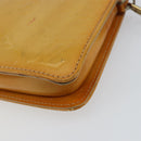 LOUIS VUITTON Monogram Vernis Lexington Pouch Beige M91010 LV Auth hk3147-15