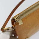 LOUIS VUITTON Monogram Vernis Lexington Pouch Beige M91010 LV Auth hk3147-17