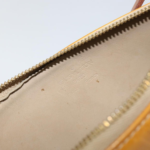 LOUIS VUITTON Monogram Vernis Lexington Pouch Beige M91010 LV Auth hk3147