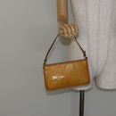 LOUIS VUITTON Monogram Vernis Lexington Pouch Beige M91010 LV Auth hk3147-21