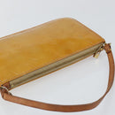 LOUIS VUITTON Monogram Vernis Lexington Pouch Beige M91010 LV Auth hk3147-6