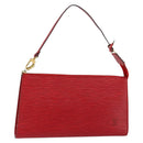 LOUIS VUITTON Epi Pochette Accessoires Pouch Red M52947 LV Auth hk3148-1