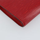 LOUIS VUITTON Epi Pochette Accessoires Pouch Red M52947 LV Auth hk3148-16