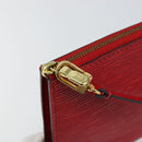 LOUIS VUITTON Epi Pochette Accessoires Pouch Red M52947 LV Auth hk3148-10