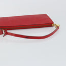 LOUIS VUITTON Epi Pochette Accessoires Pouch Red M52947 LV Auth hk3148-7