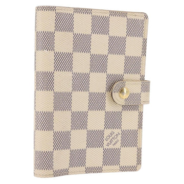 LOUIS VUITTON Damier Azur Agenda PM Day Planner Cover R20706 LV Auth hk3150