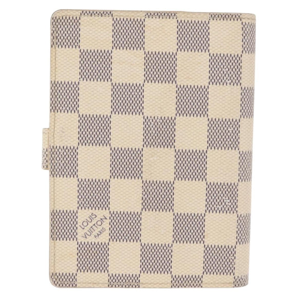 LOUIS VUITTON Damier Azur Agenda PM Day Planner Cover R20706 LV Auth hk3150