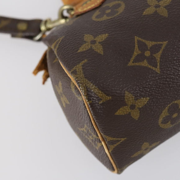 LOUIS VUITTON Monogram Mini Speedy Hand Bag M41534 LV Auth hk3156
