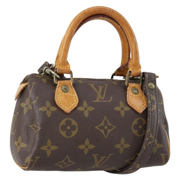 LOUIS VUITTON Monogram Mini Speedy Hand Bag M41534 LV Auth hk3156