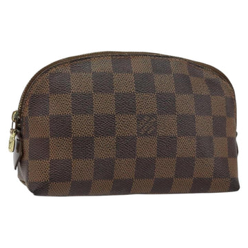 LOUIS VUITTON Damier Ebene Pochette Cosmetic PM Pouch N47516 LV Auth hk3158