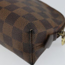 LOUIS VUITTON Damier Ebene Pochette Cosmetic PM Pouch N47516 LV Auth hk3158-15