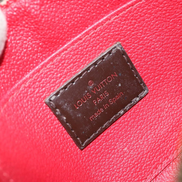 LOUIS VUITTON Damier Ebene Pochette Cosmetic PM Pouch N47516 LV Auth hk3158