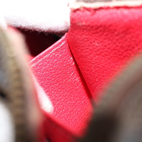 LOUIS VUITTON Damier Ebene Pochette Cosmetic PM Pouch N47516 LV Auth hk3158